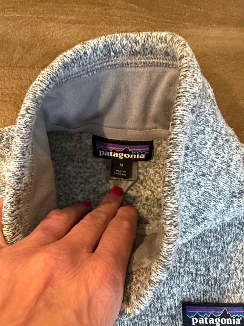 Patagonia Women's Better Sweater Full Zip Fleece Jacket Birch White Medium Q19 - Picture 5 of 8